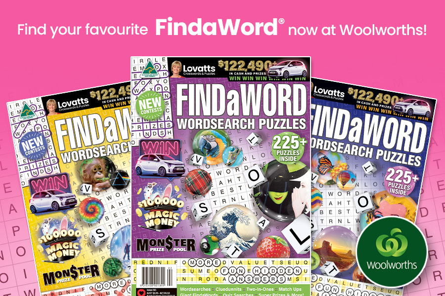Lovatts’ FindaWord® Expands with Woolworths Supermarket Ranging