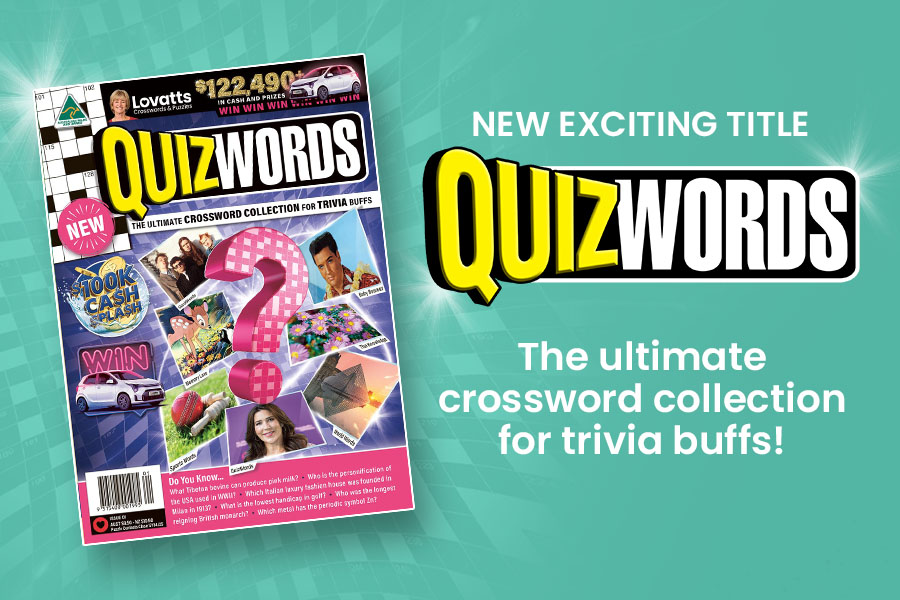 Lovatts Media Launches QuizWords, the Ultimate Crossword Collection for Trivia Buffs